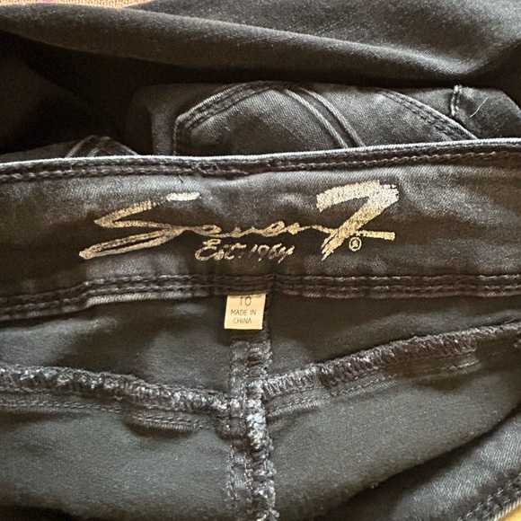 Seven7 Booty-Shaper Stretchy Skinny Jeans in Black - size 10 - Picture 4 of 14